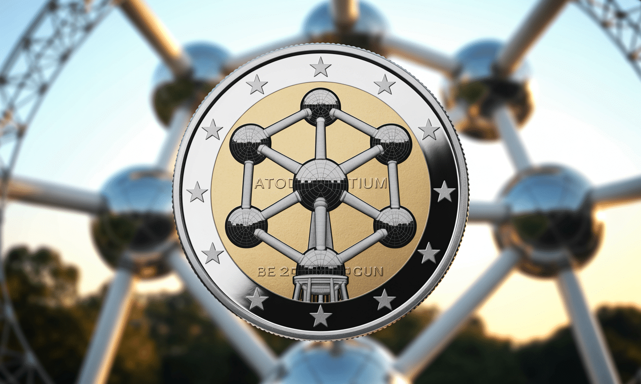 scopri la moneta commemorativa da 2 euro belgio dedicata all'atomium, un pezzo unico e ricercato dagli appassionati di numismatica.