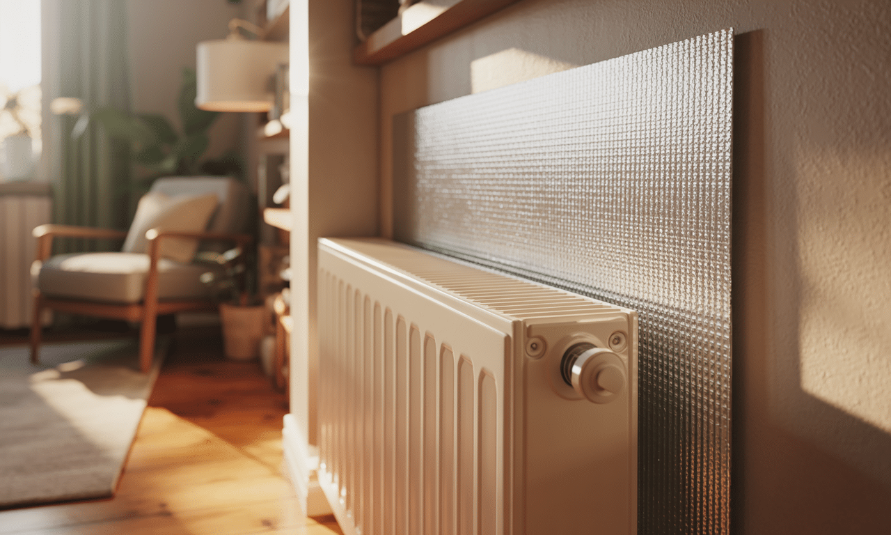 scopri il trucco del pannello dietro al termosifone per riscaldare la tua casa quasi a costo zero, migliorando l'efficienza energetica e risparmiando sulle bollette.