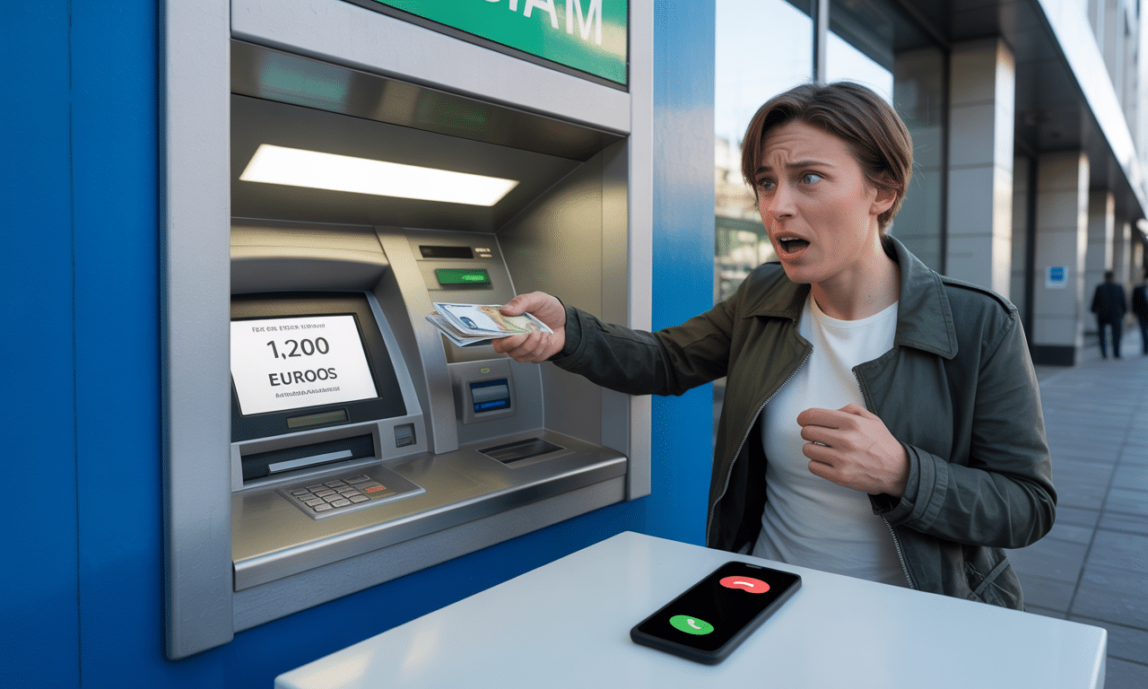 scopri cosa succede se ritiri 1.200 euro in un giorno da un bancomat: la banca ti contatterà immediatamente per motivi di sicurezza.
